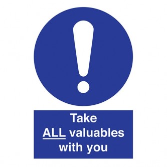 Take All Valuables With You - Portrait