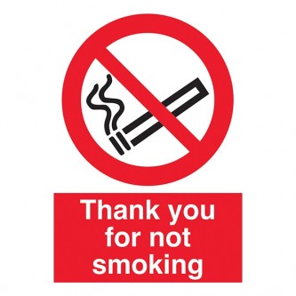 Thank You For Not Smoking - Portrait