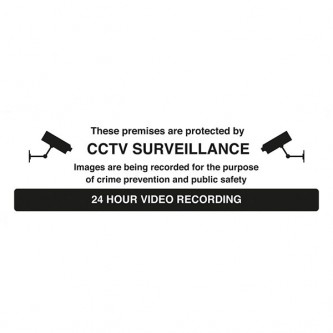 These Premises Are Protected By CCTV Surveillance - 24 Hour Video Recording - Landscape