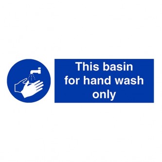 This Basin For Hand Wash Only - Landscape