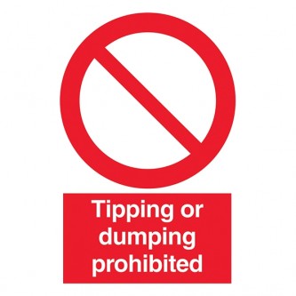 Tipping Or Dumping Prohibited - Portrait