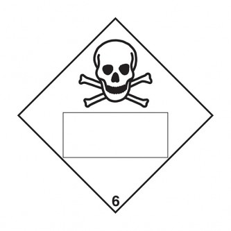 Toxic 6 UN Substance Numbering - Diamond - Square