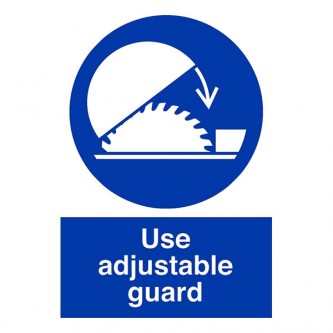 Use Adjustable Guard - Portrait