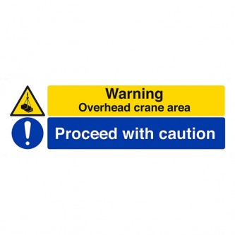 Warning, Overhead Crane Area / Proceed With Caution - Landscape