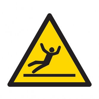 Warning Slippery Surface Symbol - Square