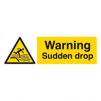 Warning Sudden Drop - Landscape