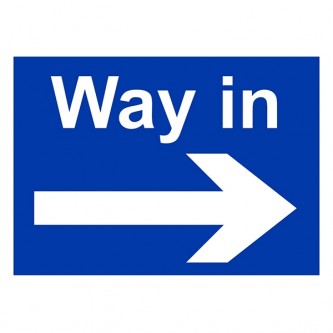 Way In Arrow Right - Landscape - Large