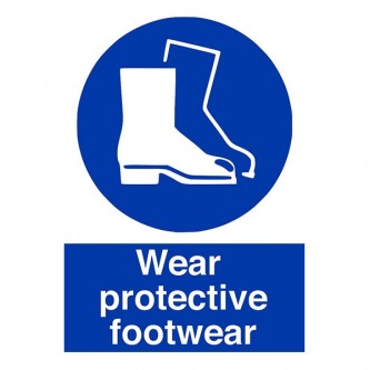 Wear Protective Footwear - Portrait