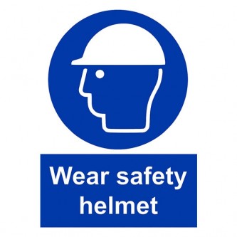 Wear Safety Helmet - Portrait