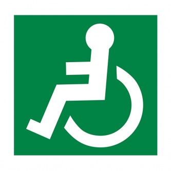 Wheel Chair Logo Facing Left - Square